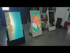 43 اینچ روشنایی بالا پنجره فروشگاه سیگنال دیجیتال 43 اینچ سبک کارتن چرخدار تبلیغات LCD